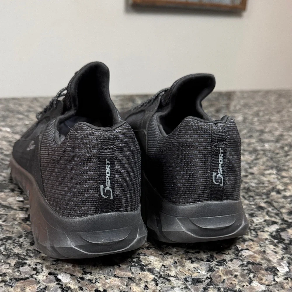 Sporto Men's Charcoal Black Sneakers